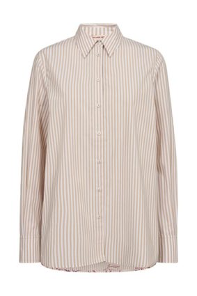 Mos Mosh Elinda Leafy Stripe Shirt Sesame