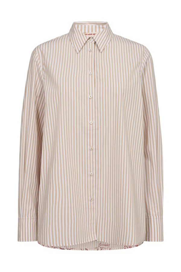Mos Mosh Elinda Leafy Stripe Shirt Sesame