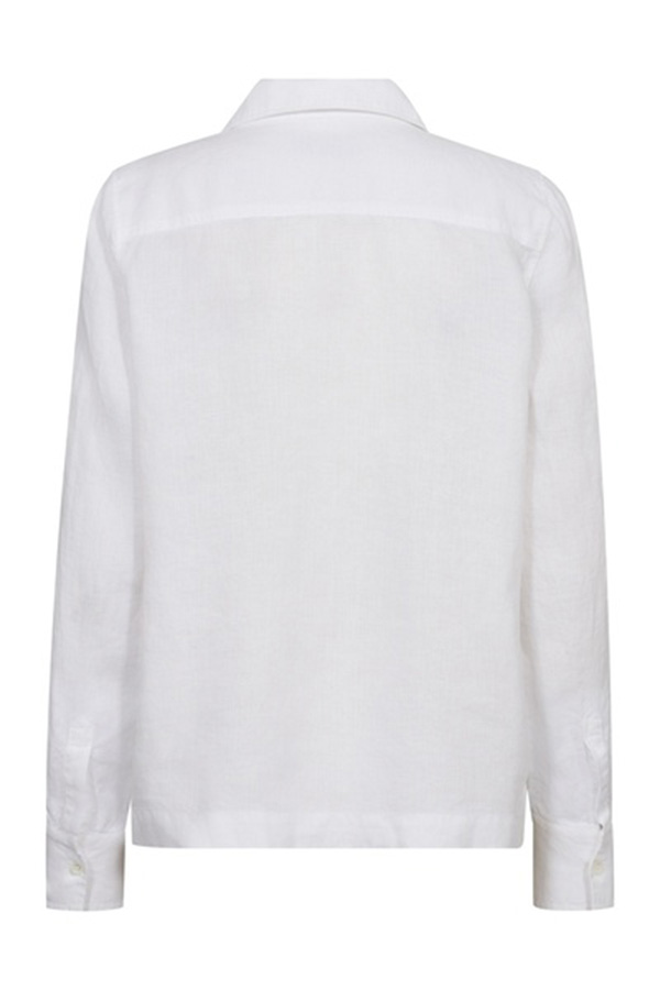Mos Mosh Enna Linen Pocket Blouse White