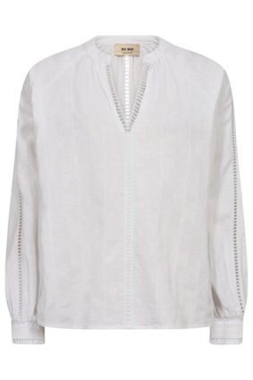 Mos Mosh Zeina Linen Blouse White