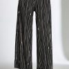 Peruzzi Broken Stripe Crop Trouser BlackEcru