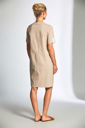 Peruzzi Technical Shift Dress Sand