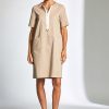 Peruzzi Technical Shift Dress Sand
