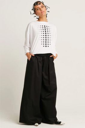 Planet Dot Dot Dot Mini Boxy T WhiteBlack