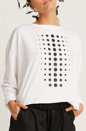 Planet Dot Dot Dot Mini Boxy T WhiteBlack
