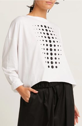 Planet Dot Dot Dot Mini Boxy T WhiteBlack