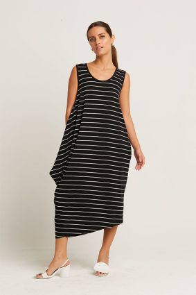 Planet Striped Waterfall Dress Original