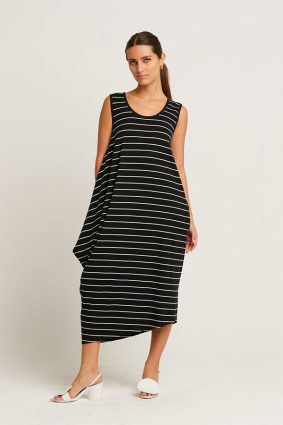 Planet Striped Waterfall Dress Original