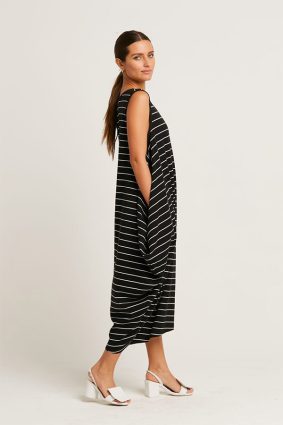 Planet Striped Waterfall Dress Original