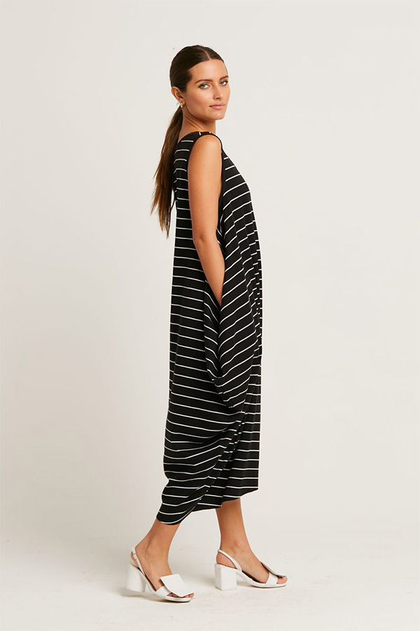 Planet Striped Waterfall Dress Original
