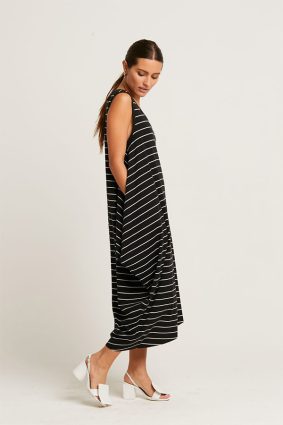 Planet Striped Waterfall Dress Original
