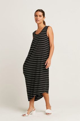 Planet Striped Waterfall Dress Original