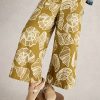 White Stuff Roxy Linen Blend Culotte Green Print