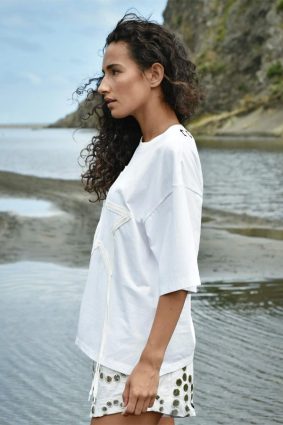 Cooper Fine Print T-Shirt White