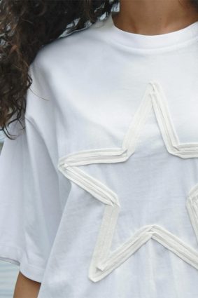 Cooper Fine Print T-Shirt White