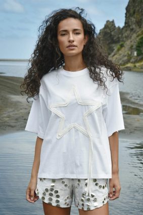 Cooper Fine Print T-Shirt White