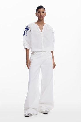 Desigual Blouse Blanco White