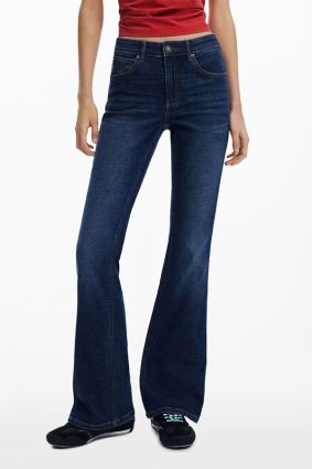 Desigual Denim Trouser Medium Wash