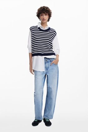 Desigual Shirt Collar Blanco