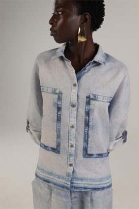 Elemente Clemente Blouse Tege Bleach Denim