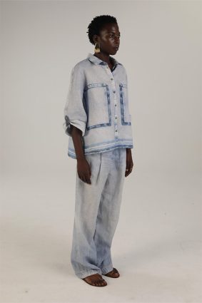 Elemente Clemente Blouse Tege Bleach Denim