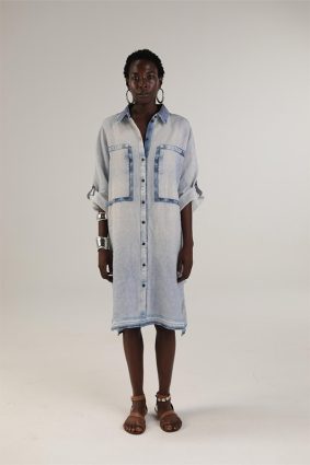 Elemente Clemente Dress Sannar Bleach Denim