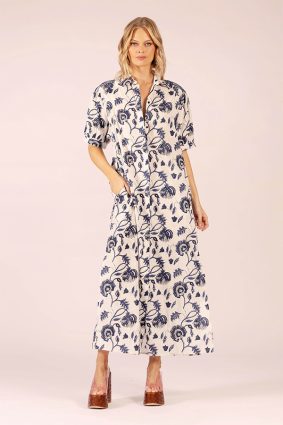 Lola Stevie Long Dress Capri-Navy