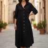 Made In Italy Women’s Woven Dress Black