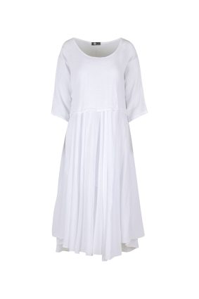 Made In Italy Women's Woven Dress White