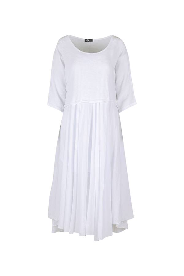 Made In Italy Women's Woven Dress White