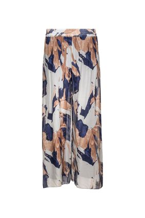 Made In Italy Women's Woven Pants Navy Waves