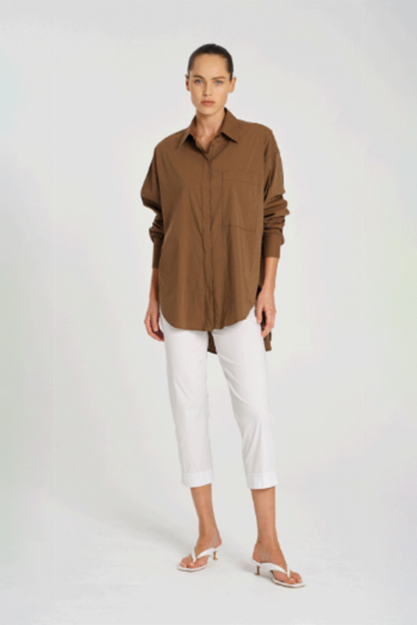 Mela Purdie Cropped Pant White