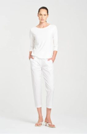 Mela Purdie Relaxed Boat Neck White