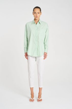 Mela Purdie Relaxed Pocket Shirt PalmWhite