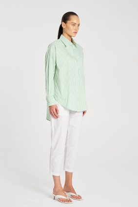 Mela Purdie Relaxed Pocket Shirt PalmWhite