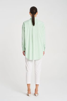 Mela Purdie Relaxed Pocket Shirt PalmWhite