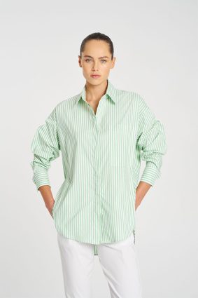 Mela Purdie Relaxed Pocket Shirt PalmWhite