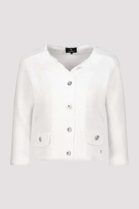 Monari Jacket Basic Knit Flame Cream