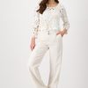 Monari Pants Linen Technical Seashell