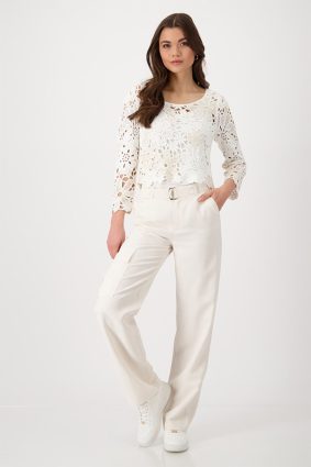 Monari Pants Linen Technical Seashell