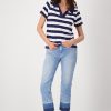 Monari Polo T-Shirt Stripes Navy Blue