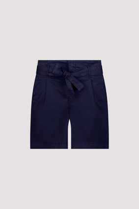 Monari Shorts Pants Tie Belt Navy Blue