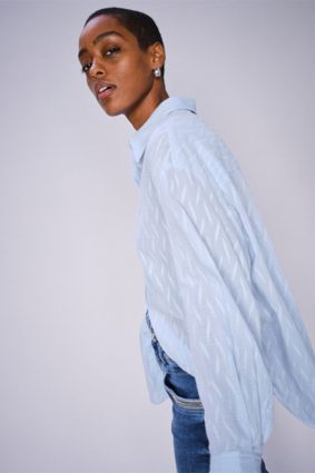 Mos Mosh Britze Cotton Shirt Skyway