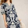White Stuff Ash Linen Dress Navy PR