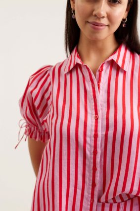 Alessandra Tessa Bretton Shirt Pink_Red