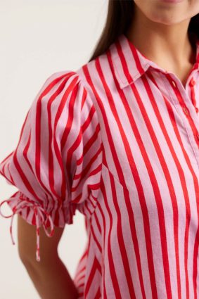Alessandra Tessa Bretton Shirt Pink_Red