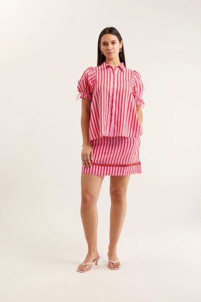 Alessandra Tessa Bretton Shirt Pink_Red