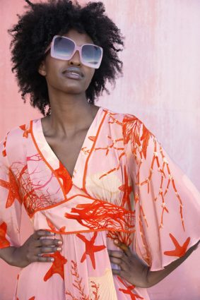 Curate Feeling Fire Dress Pink Shells