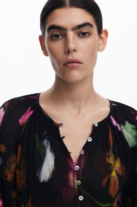 Desigual Blouse Negro Print