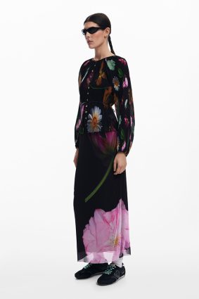 Desigual Blouse Negro Print